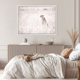 Shop Grazing Cheetah Photo Canvas Art Print-African, Animals, Landscape, Neutrals, Photography, Photography Canvas Prints, Pink, View All-framed wall decor artwork