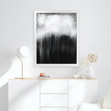 Shop Black & White Abstract I Art Print-Abstract, Black, Portrait, View All-framed painted poster wall decor artwork