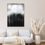 Shop Black & White Abstract I Canvas Art Print-Abstract, Black, Portrait, View All-framed wall decor artwork