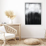 Shop Black & White Abstract I Canvas Art Print-Abstract, Black, Portrait, View All-framed wall decor artwork