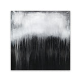 Shop Black & White Abstract I (Square) Canvas Art Print-Abstract, Black, Square, View All-framed wall decor artwork