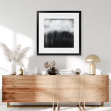 Shop Black & White Abstract I (Square) Art Print-Abstract, Black, Square, View All-framed painted poster wall decor artwork