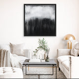 Shop Black & White Abstract I (Square) Canvas Art Print-Abstract, Black, Square, View All-framed wall decor artwork