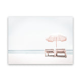 Shop Pink Parasol II Photo Canvas Print-Boho, Coastal, Landscape, Photography Canvas Prints, Tropical, View All, White-framed wall decor artwork