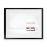 Shop Pink Parasol II Photo Art Print-Boho, Coastal, Landscape, Photography, Tropical, View All, White-framed poster wall decor artwork