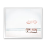 Shop Pink Parasol II Photo Art Print-Boho, Coastal, Landscape, Photography, Tropical, View All, White-framed poster wall decor artwork