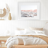 Shop Pastel Summer I Photo Art Print-Coastal, Landscape, Photography, Pink, View All, White-framed poster wall decor artwork