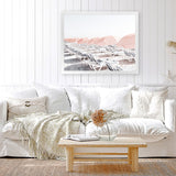 Shop Pastel Summer I Photo Art Print-Coastal, Landscape, Photography, Pink, View All, White-framed poster wall decor artwork