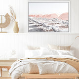 Shop Pastel Summer I Photo Canvas Print-Coastal, Landscape, Photography Canvas Prints, Pink, View All, White-framed wall decor artwork