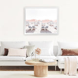 Shop Pastel Summer II Photo Art Print-Coastal, Landscape, Photography, Pink, View All, White-framed poster wall decor artwork