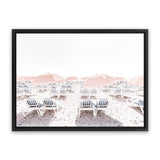 Shop Pastel Summer II Photo Canvas Print-Coastal, Landscape, Photography Canvas Prints, Pink, View All, White-framed wall decor artwork