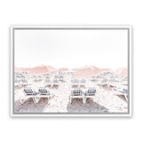 Shop Pastel Summer II Photo Canvas Print-Coastal, Landscape, Photography Canvas Prints, Pink, View All, White-framed wall decor artwork