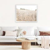 Shop Dried Flower Field Photo Art Print-Boho, Botanicals, Hamptons, Landscape, Neutrals, Photography, View All-framed poster wall decor artwork