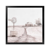 Shop Australian Farm I (Square) Art Print-Boho, Nature, Neutrals, Pink, Scandinavian, Square, View All-framed painted poster wall decor artwork