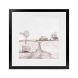 Shop Australian Farm I (Square) Art Print-Boho, Nature, Neutrals, Pink, Scandinavian, Square, View All-framed painted poster wall decor artwork