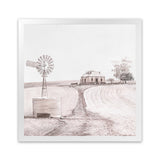 Shop Australian Farm I (Square) Art Print-Boho, Nature, Neutrals, Pink, Scandinavian, Square, View All-framed painted poster wall decor artwork