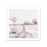 Shop Australian Farm I (Square) Art Print-Boho, Nature, Neutrals, Pink, Scandinavian, Square, View All-framed painted poster wall decor artwork
