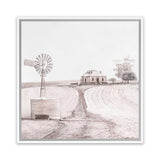 Shop Australian Farm I (Square) Canvas Art Print-Boho, Nature, Neutrals, Pink, Scandinavian, Square, View All-framed wall decor artwork