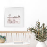 Shop Australian Farm I (Square) Art Print-Boho, Nature, Neutrals, Pink, Scandinavian, Square, View All-framed painted poster wall decor artwork