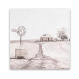 Shop Australian Farm I (Square) Art Print-Boho, Nature, Neutrals, Pink, Scandinavian, Square, View All-framed painted poster wall decor artwork