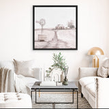 Shop Australian Farm I (Square) Canvas Art Print-Boho, Nature, Neutrals, Pink, Scandinavian, Square, View All-framed wall decor artwork