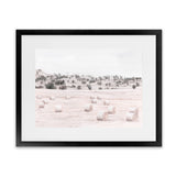 Shop Australian Farm II Art Print-Horizontal, Landscape, Nature, Neutrals, Pink, Rectangle, Scandinavian, View All-framed painted poster wall decor artwork