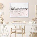 Shop Australian Farm II Art Print-Horizontal, Landscape, Nature, Neutrals, Pink, Rectangle, Scandinavian, View All-framed painted poster wall decor artwork