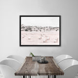 Shop Australian Farm II Canvas Art Print-Horizontal, Landscape, Nature, Neutrals, Pink, Rectangle, Scandinavian, View All-framed wall decor artwork