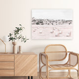 Shop Australian Farm II Canvas Art Print-Horizontal, Landscape, Nature, Neutrals, Pink, Rectangle, Scandinavian, View All-framed wall decor artwork