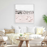 Shop Australian Farm II (Square) Canvas Art Print-Nature, Neutrals, Pink, Square, View All-framed wall decor artwork
