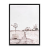 Shop Australian Farm I Canvas Art Print-Nature, Neutrals, Pink, Portrait, Rectangle, View All-framed wall decor artwork