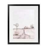 Shop Australian Farm I Art Print-Nature, Neutrals, Pink, Portrait, Rectangle, View All-framed painted poster wall decor artwork