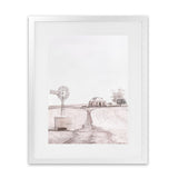 Shop Australian Farm I Art Print-Nature, Neutrals, Pink, Portrait, Rectangle, View All-framed painted poster wall decor artwork