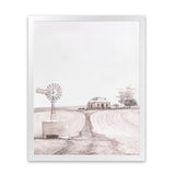 Shop Australian Farm I Art Print-Nature, Neutrals, Pink, Portrait, Rectangle, View All-framed painted poster wall decor artwork