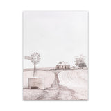 Shop Australian Farm I Canvas Art Print-Nature, Neutrals, Pink, Portrait, Rectangle, View All-framed wall decor artwork