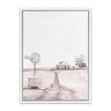 Shop Australian Farm I Canvas Art Print-Nature, Neutrals, Pink, Portrait, Rectangle, View All-framed wall decor artwork