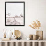 Shop Australian Farm I Art Print-Nature, Neutrals, Pink, Portrait, Rectangle, View All-framed painted poster wall decor artwork