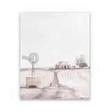 Shop Australian Farm I Art Print-Nature, Neutrals, Pink, Portrait, Rectangle, View All-framed painted poster wall decor artwork