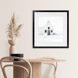 Shop Santorini I (Square) Photo Art Print-Boho, Coastal, Greece, Photography, Square, View All, White-framed poster wall decor artwork