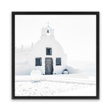 Shop Santorini I (Square) Photo Canvas Print-Boho, Coastal, Greece, Hamptons, Photography, Photography Canvas Prints, Square, View All, White-framed wall decor artwork