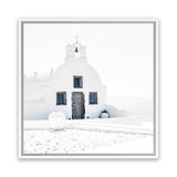 Shop Santorini I (Square) Photo Canvas Print-Boho, Coastal, Greece, Hamptons, Photography, Photography Canvas Prints, Square, View All, White-framed wall decor artwork