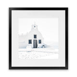 Shop Santorini I (Square) Photo Art Print-Boho, Coastal, Greece, Photography, Square, View All, White-framed poster wall decor artwork