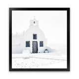 Shop Santorini I (Square) Photo Art Print-Boho, Coastal, Greece, Photography, Square, View All, White-framed poster wall decor artwork