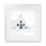 Shop Santorini I (Square) Photo Art Print-Boho, Coastal, Greece, Photography, Square, View All, White-framed poster wall decor artwork