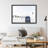 Shop Santorini II Photo Canvas Art Print-Blue, Coastal, Greece, Landscape, Photography, Photography Canvas Prints, View All, White-framed wall decor artwork
