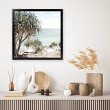Shop Palm Tree Views III (Square) Photo Art Print-Boho, Coastal, Green, Photography, Square, View All-framed poster wall decor artwork