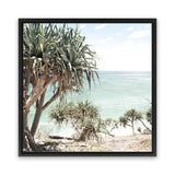 Shop Palm Tree Views III (Square) Photo Canvas Art Print-Boho, Coastal, Green, Photography, Photography Canvas Prints, Square, View All-framed wall decor artwork