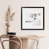 Shop Great Ocean Road I (Square) Art Print-Coastal, Neutrals, Square, View All, White-framed painted poster wall decor artwork