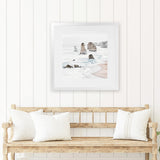Shop Great Ocean Road I (Square) Art Print-Coastal, Neutrals, Square, View All, White-framed painted poster wall decor artwork