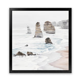 Shop Great Ocean Road I (Square) Art Print-Coastal, Neutrals, Square, View All, White-framed painted poster wall decor artwork